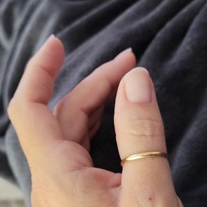 10k yellow gold band, Sz 10